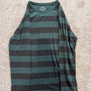 American Eagle Outfitters - Green Stripe Long Sleeve Shirt